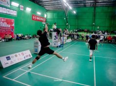 Semarak HUT ke-81 RI, Final Kejuaraan Bulu Tangkis Jhonlin Group Berlangsung Sengit